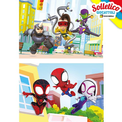 2 Puzzle (2x20 pezzi) - Spidey e i suoi Fantastici Amici: Clementoni 3 2 Puzzle (2x20 pezzi) - Spidey e i suoi Fantastici Amici: Clementoni - immagine 2