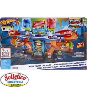 Mega Torre Autolavaggio - Hot Wheels™: Il Gioco Interattivo per Pulire e Trasformare le Auto