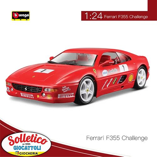 Modello Ferrari F355 Challenge in Scala 1:24 di Bburago 11 Modello Ferrari F355 Challenge in Scala 1:24 di Bburago - immagine 6