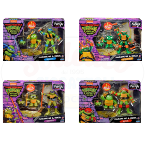 Tartarughe Ninja Action Figures (Assortito): Dalla nascita all'adolescenza, brillano al buio!