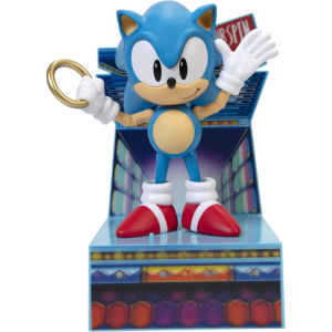 Base display lenticolare Studiopolis con il personaggio di Sonic The Hedgehog in posa iconica.
