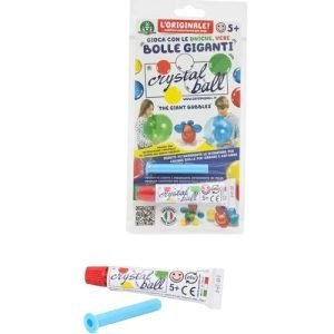 Giochi Preziosi Crystal Ball Rosso: gioco creativo per bambini con bolle giganti, inclusi tubetto e cannello per creare bolle magiche.