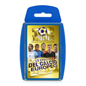 Confezione di Top Trumps - Le Stelle del Calcio Europeo, gioco di carte collezionabile con i 30 migliori calciatori europei.