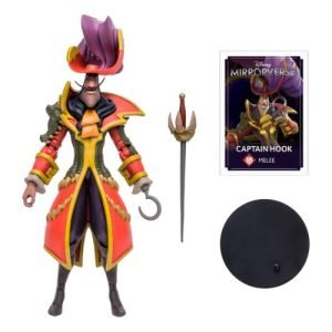 Disney Mirrorverse Captain Hook collectible figure with sword and base.
