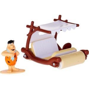 Modello die-cast Flintmobile 1:32 - Flintmobile con figura di Fred Flintstone, perfetto per i collezionisti.