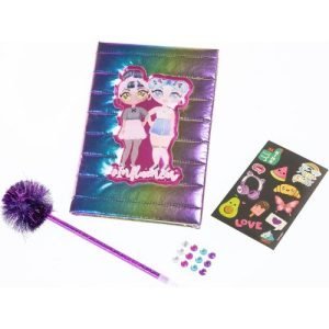 Diario multicolor glitterato per bambine