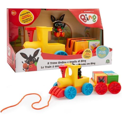 Bing Trenino con Cubi Numerati - Gioco Educativo 18m+ 1 Giocattolo educativo Bing per bambini dai 18 mesi