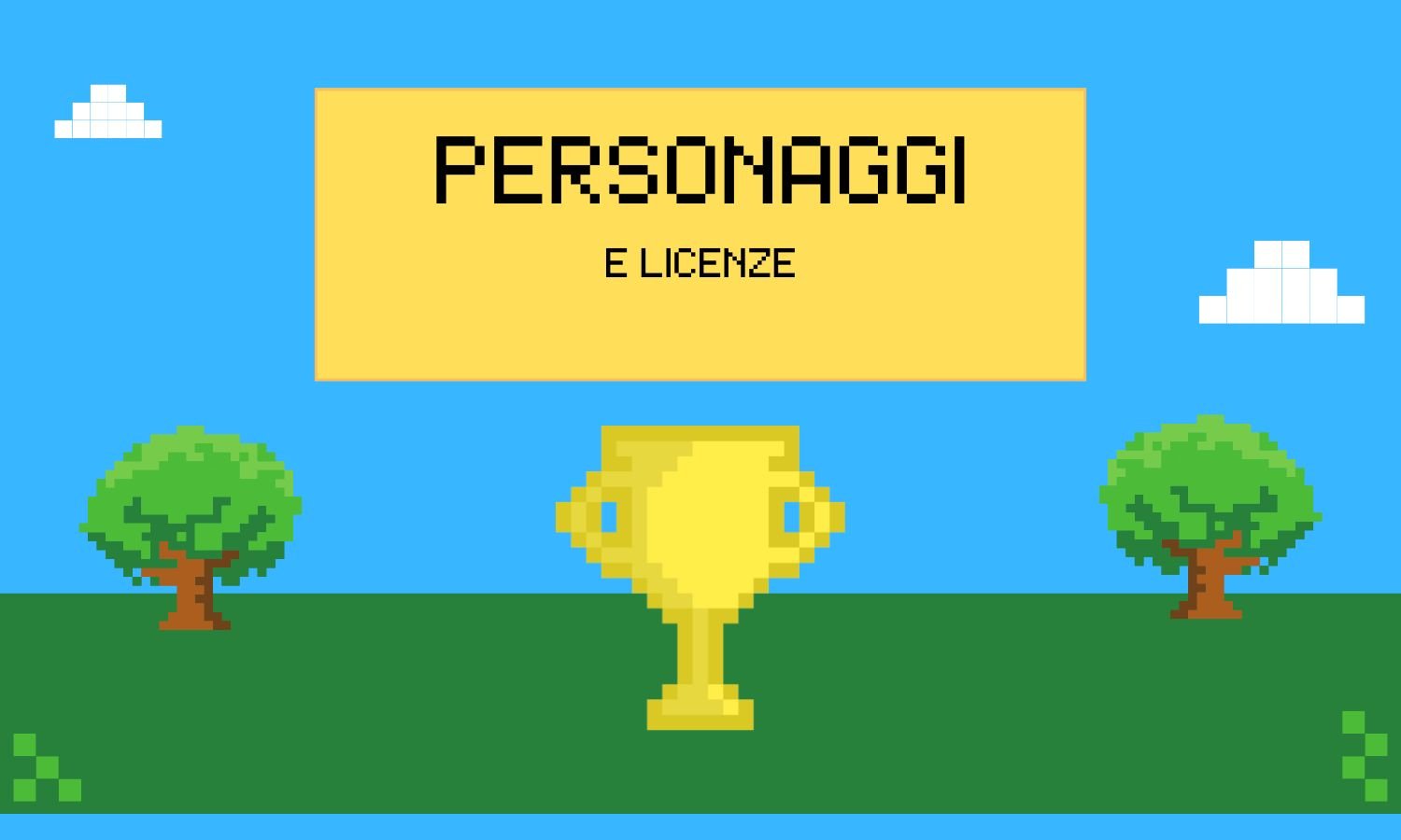 Personaggi e Licenze banner