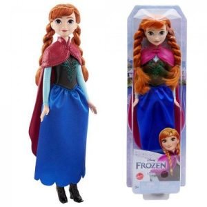 Bambola Anna Frozen con mantello viola