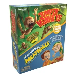 Gioco da tavolo Monkey & Meatballs con scimmietta in plastica