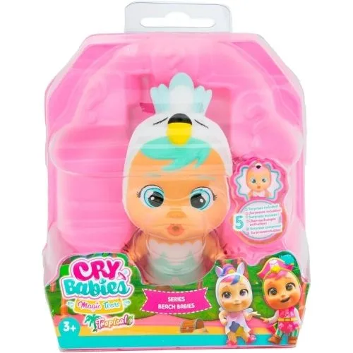 Cry Babies Sidney | Bambola Mare con Lacrime Vere 3 Bambola Cry Babies Sidney con costume tropicale e accessori da spiaggia