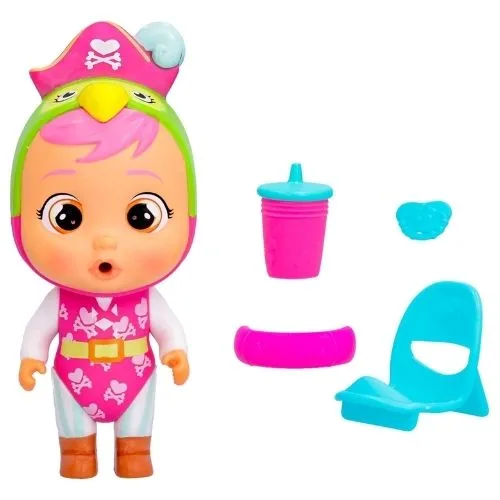 Cry Babies Magic Tears Lora - Bambola Collezionabile con Lacrime Vere 1 Bambola Cry Babies Lora con costume da bagno tropicale