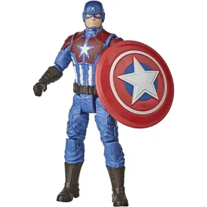 Action figure Capitan America Hasbro Gamerverse con armatura Shining Justice in posa eroica