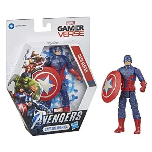 Figura Capitan America 15 cm in armatura Death Keeper in posa eroica