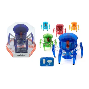 Ragno robotico Hexbug Spider in primo piano su superficie chiara