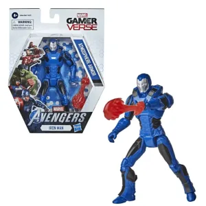 Iron Man Gamerverse Hasbro con armatura Atmosphere, action figure snodabile da 15 cm in posa d’attacco