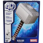 Costruisci il Martello di Thor – Puzzle 3D Marvel Epico 17 Confezione del set Mjölnir Marvel 4D Build con 87 pezzi in cartone