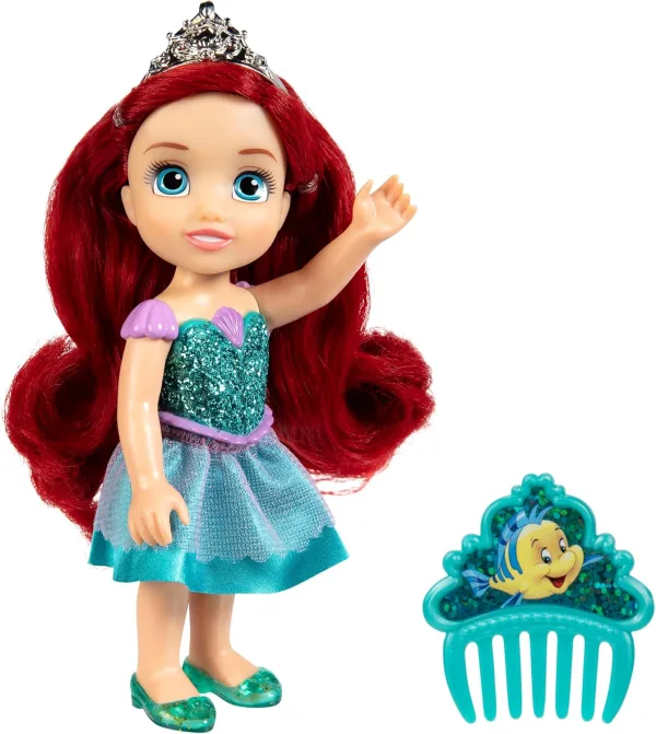 Disney Princess 15cm - Assortito - Ariel, Belle, Cenerentola e Raperonzolo | 18cm x 9,5cm x 6cm - immagine 10