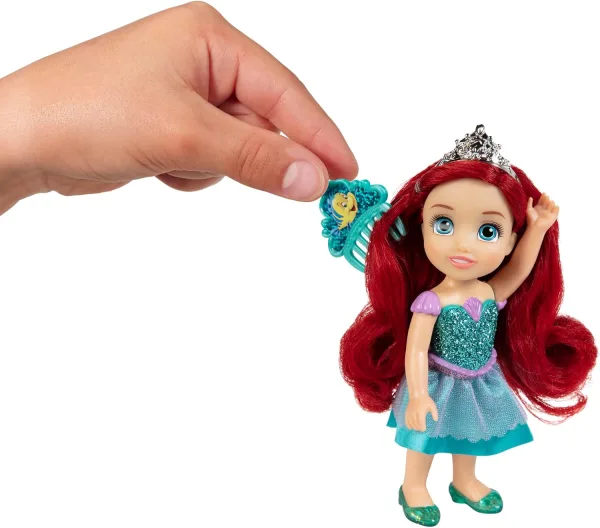 Disney Princess 15cm - Assortito - Ariel, Belle, Cenerentola e Raperonzolo | 18cm x 9,5cm x 6cm - immagine 9