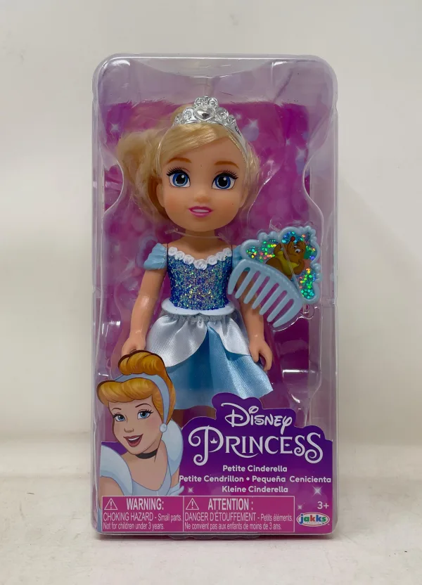 Disney Princess 15cm - Assortito - Ariel, Belle, Cenerentola e Raperonzolo | 18cm x 9,5cm x 6cm - immagine 3