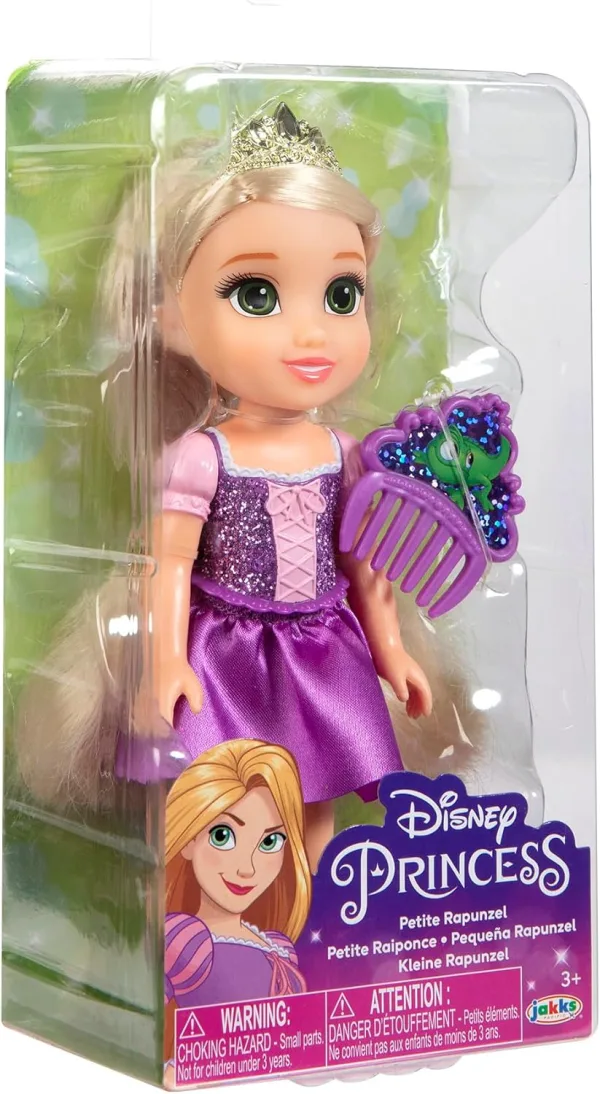 Disney Princess 15cm - Assortito - Ariel, Belle, Cenerentola e Raperonzolo | 18cm x 9,5cm x 6cm - immagine 5