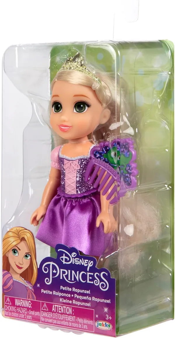 Disney Princess 15cm - Assortito - Ariel, Belle, Cenerentola e Raperonzolo | 18cm x 9,5cm x 6cm - immagine 6
