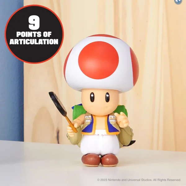 Super Mario Bros. Movie – Action figure Nintendo di Toad 13 cm | 16cm x 19cm x 9cm 13 Super Mario Bros. Movie – Action figure Nintendo di Toad 13 cm | 16cm x 19cm x 9cm - immagine 7