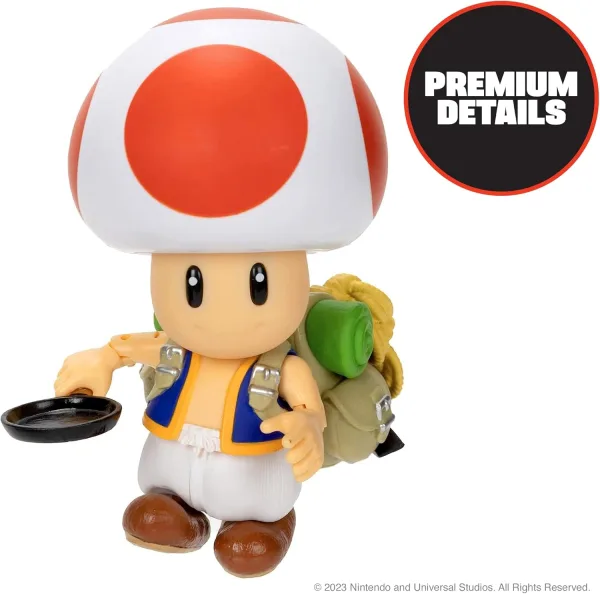 Super Mario Bros. Movie – Action figure Nintendo di Toad 13 cm | 16cm x 19cm x 9cm 9 Super Mario Bros. Movie – Action figure Nintendo di Toad 13 cm | 16cm x 19cm x 9cm - immagine 5