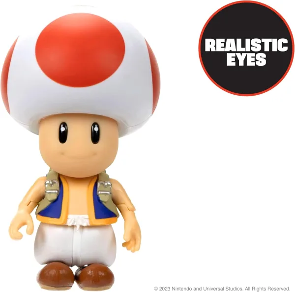 Super Mario Bros. Movie – Action figure Nintendo di Toad 13 cm | 16cm x 19cm x 9cm 7 Super Mario Bros. Movie – Action figure Nintendo di Toad 13 cm | 16cm x 19cm x 9cm - immagine 4