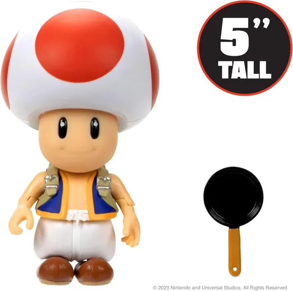 Super Mario Bros. Movie – Action figure Nintendo di Toad 13 cm | 16cm x 19cm x 9cm 5 Super Mario Bros. Movie – Action figure Nintendo di Toad 13 cm | 16cm x 19cm x 9cm - immagine 3