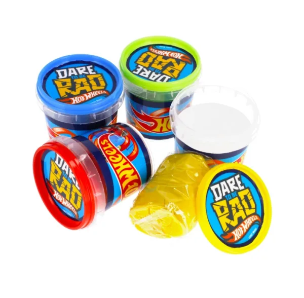 Hot Wheels Set Pasta Creativa - 4 vasetti | 28cm x 6cm x 7cm 3 Hot Wheels Set Pasta Creativa