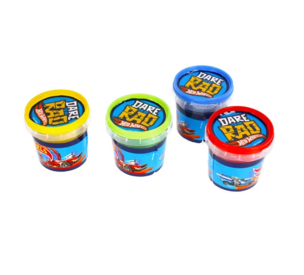 Hot Wheels Set Pasta Creativa - 4 vasetti | 28cm x 6cm x 7cm 1 Hot Wheels Set Pasta Creativa