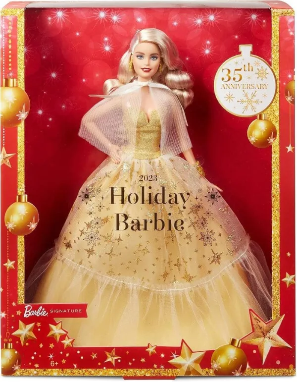 Barbie magia delle feste 2023 - 35esimo anniversario - Mattel | 30cm x 6cm x 16cm 1 Barbie magia delle feste 2023