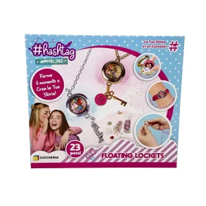 #Hashtag Floating Lockets