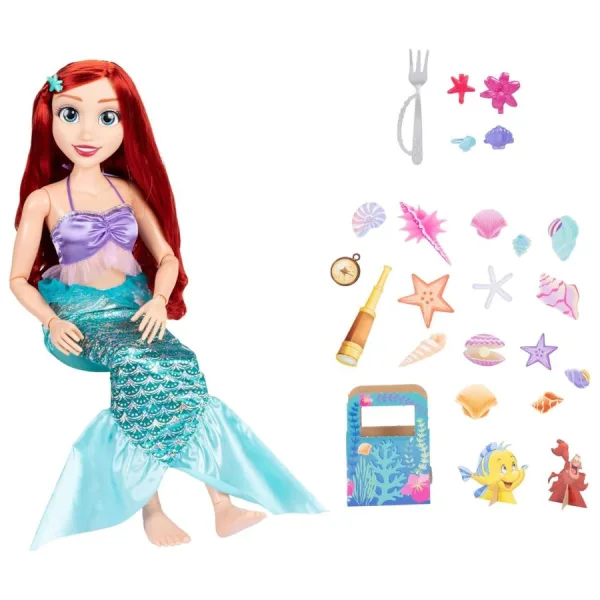 Disney Princess Ariel – Bambola Playdate - Disney | 26,7cm x 16,5cm x 86,3cm 7 Disney Princess Ariel Playdate