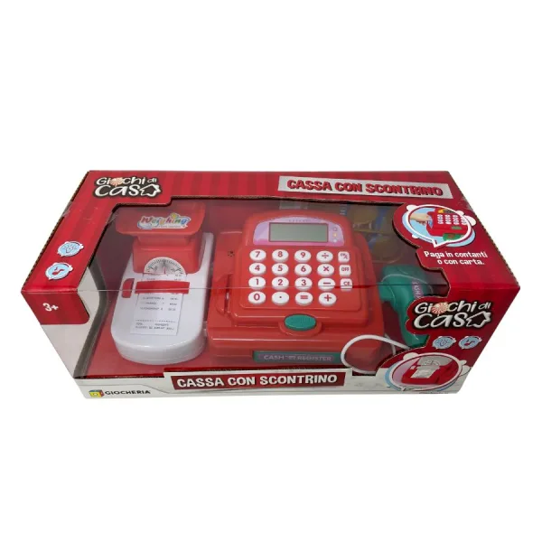 Cassa Giocattolo con Scontrino – Giochi di Casa - Giocheria | 33cm x 15cm x 14cm 1 Cassa Giocattolo con Scontrino – Giochi di Casa