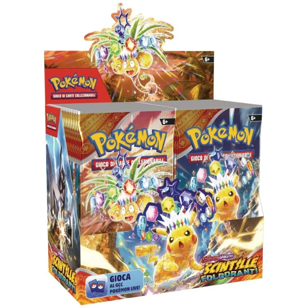 Booster Box Scintille Folgoranti - Pokémon TCG | 13,5cm x 7,5cm x 12cm 1 Booster Box Scintille Folgoranti
