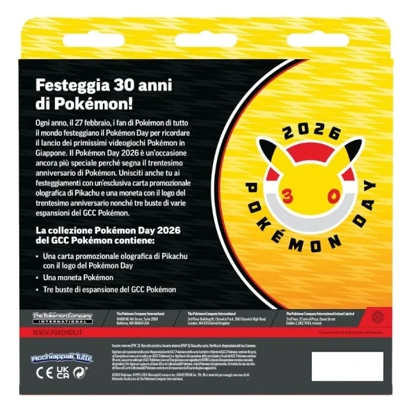 Collezione Giorno Pokémon 2026 - Pokémon TCG | 20cm x 3,5cm x 19cm 9 Collezione Giorno Pokémon 2026 - Pokémon TCG