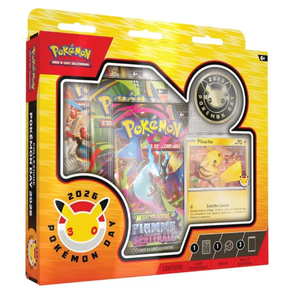 Collezione Giorno Pokémon 2026 - Pokémon TCG | 20cm x 3,5cm x 19cm 1 Collezione Giorno Pokémon 2026 - Pokémon TCG