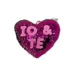 Cuore fucsia con paillettes 28cm - Golden Hill | 28cm 10cm 24cm