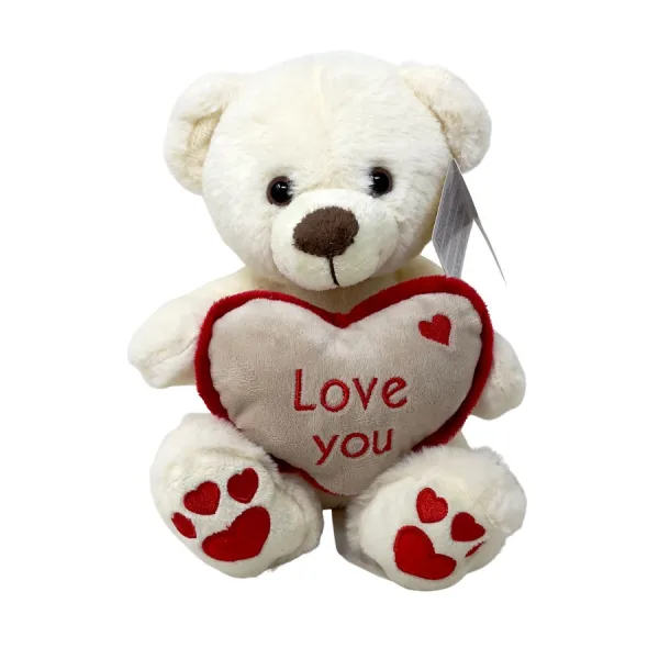 Peluche orsetto con cuore 25cm - Assortito - Decar | 20cm x 20cm x 25cm 3 Peluche orsetto con cuore 25cm