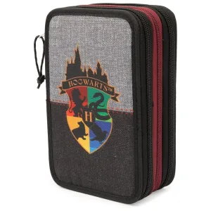 Astuccio 3 Zip Harry Potter – 3 Scomparti Accessoriati