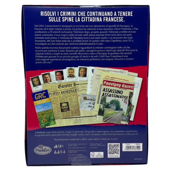 Cold Case: Capolinea – Gioco investigativo - ThinkFun | 24cm x 2cm x 31cm 3 Cold Case: Capolinea