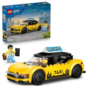 LEGO City Taxi Giallo 60487 &ndash; Set Auto con 2 Minifigure - LEGO | 19cm x 14cm x 4,5cm