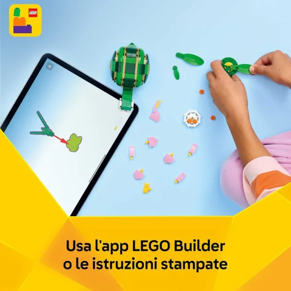 LEGO Creator 3 in 1 Tartaruga con Fiore di Ninfea – Animale Trasformabile in Camaleonte o Rana | 15cm x 14cm x 4,5cm 11 LEGO Creator 3 in 1 Tartaruga