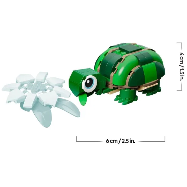 LEGO Creator 3 in 1 Tartaruga con Fiore di Ninfea – Animale Trasformabile in Camaleonte o Rana | 15cm x 14cm x 4,5cm 15 LEGO Creator 3 in 1 Tartaruga