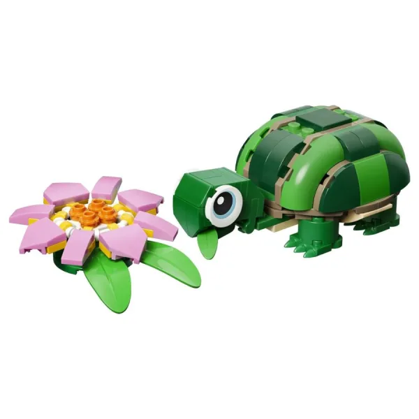 LEGO Creator 3 in 1 Tartaruga con Fiore di Ninfea – Animale Trasformabile in Camaleonte o Rana | 15cm x 14cm x 4,5cm 3 LEGO Creator 3 in 1 Tartaruga