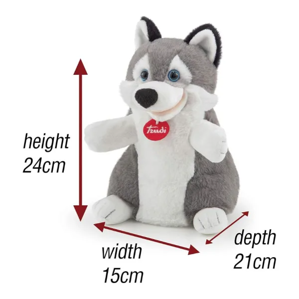 Peluche Marionetta Husky – Trudi | 15cm x 21cm x 24cm 3 Peluche Marionetta Husky – Trudi
