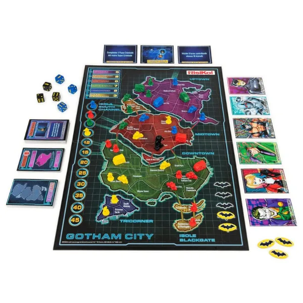 Risiko Batman - La caduta di Gotham City - Spin Master Games | 40cm x 6,5cm x 26,5cm 7 Risiko Batman - La caduta di Gotham City