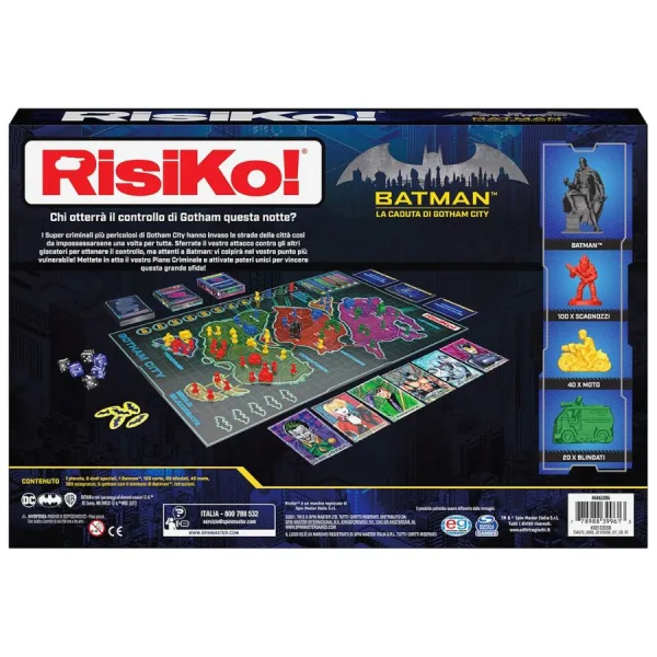 Risiko Batman - La caduta di Gotham City - Spin Master Games | 40cm x 6,5cm x 26,5cm 11 Risiko Batman - La caduta di Gotham City